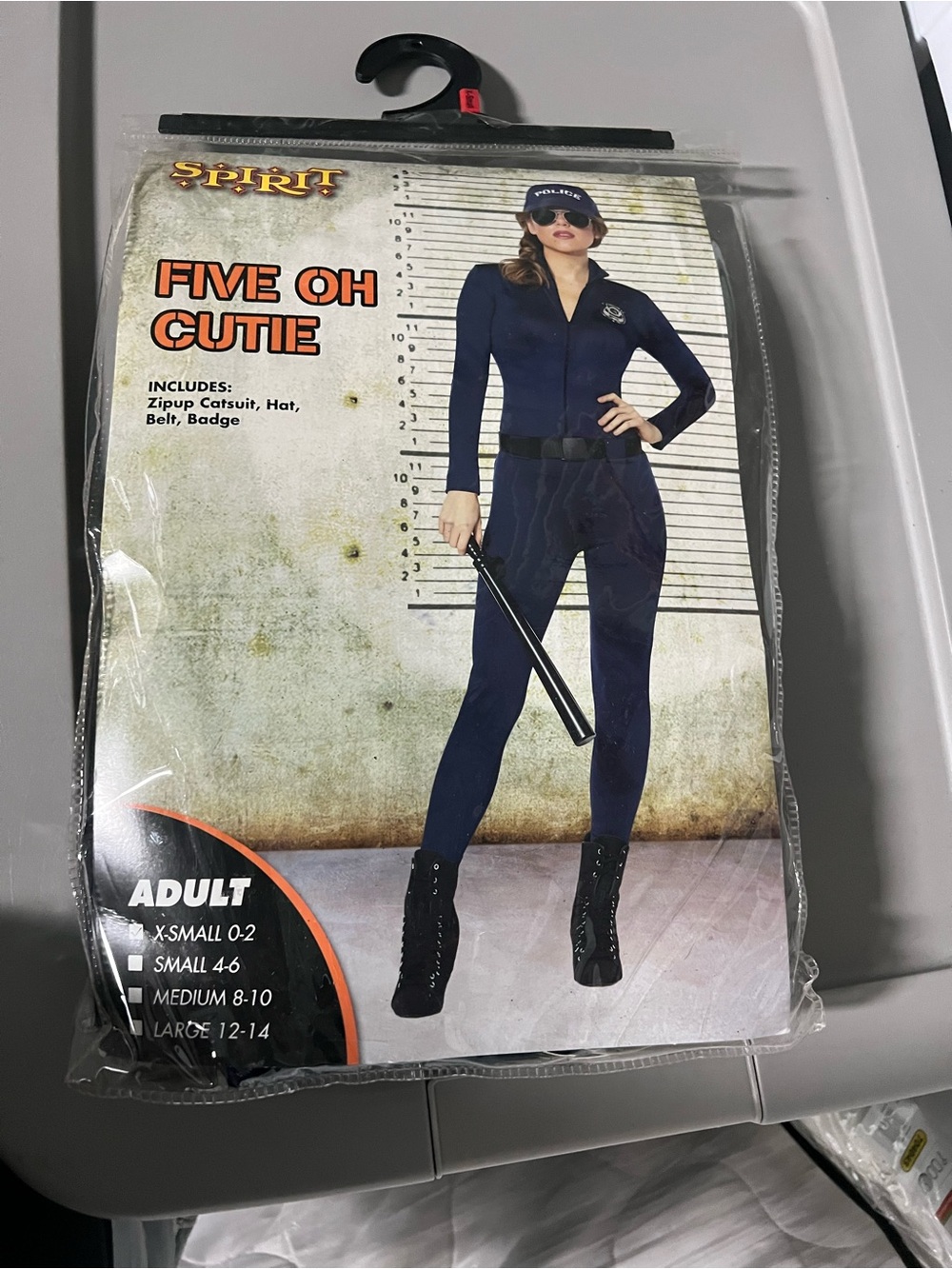 Spirit Halloween Five Oh Cutie Police Costume Adult Size XSmall
